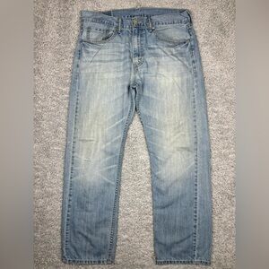 Levi's Jeans Mens 33 x 30 505 Classic Straight Light Wash Denim Basic Casual